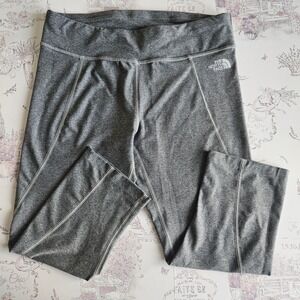 The North Face Womens Heathered Grey Capri Athletic Leggings Size M
